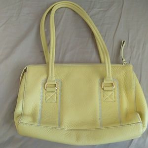 NEW Genuine FOSSIL 100 % LEATHER PURSE Yellow